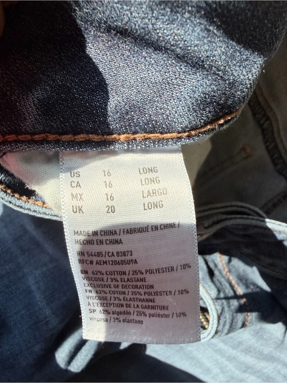 American Eagle Outfitters high-Rise Skinny Jeans in Dark Blue